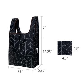 Wrapables Small JoliBag Collection Reusable Shopping Bag, Geometric