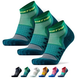 Thirty48 - Calcetines de compresión de corte bajo para hombre y mujer, más compresión donde sea necesario, [3 Pair] Green/Green, X-Large