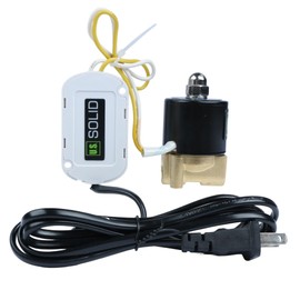 U.S. Solid Smart Solenoid Valve - 1/4 Inch Wi-Fi APP-Controlled Brass Solenoid Valve, 110V AC