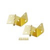 QCAA Durable Steel Semi-Concealed Hinge for Box, Chest & Cabinet,
