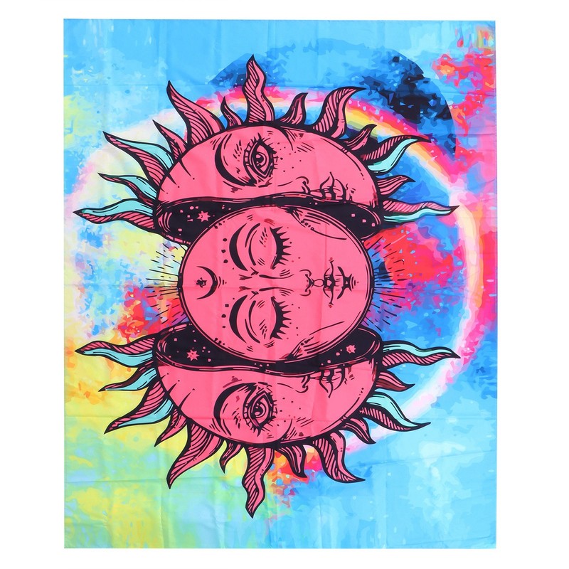 Sun Goddess Pattern Tapestry Wall Hanging for Bedroom Living Room