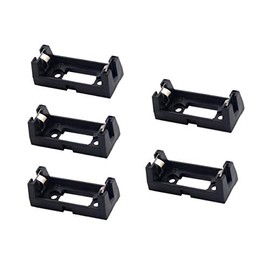 LampVPath (Pack of 5 CR123A Battery Holder Box Clip Case with PCB Solder Mounting Lead