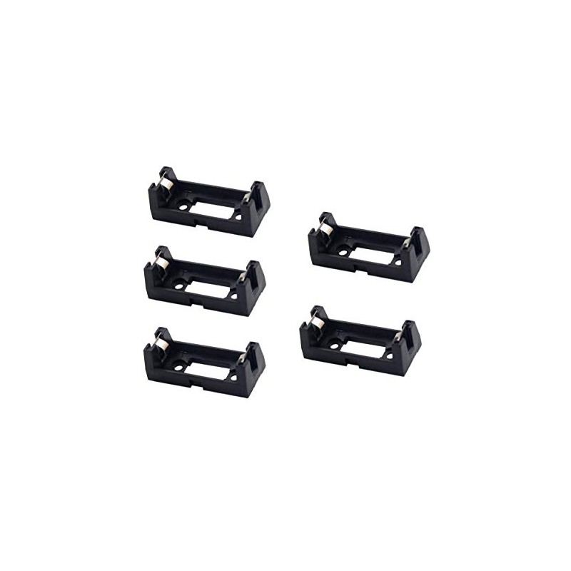 LampVPath (Pack of 5 CR123A Battery Holder Box Clip Case