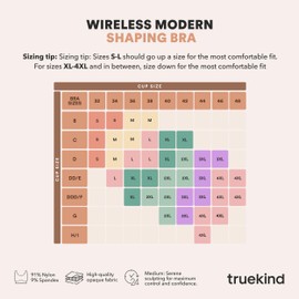 Truekind Bras for Women No Underwire, Seamless Bra, Plus Size Adjustable Bralette, Wireless Bras for Women Chocolate