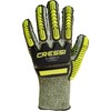 Cressi HEX Grip Gloves, Lime, XL