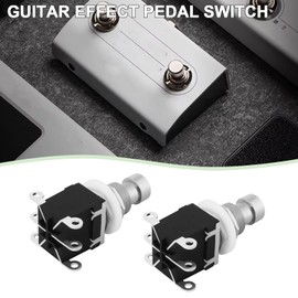 Create idea 2Pcs Electric Guitar Effect Pedal Switch Bypass Replacement Part ON/ON 6Pin DPDT Latching Stomp Foot Switch AC 250V/2A 125V/4A