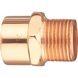 Mueller Streamline 1/2 in. Copper x 3/8 in. Dia. MIP Copper Pipe Adapter