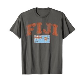 Vintage Retro Faded Fiji Flag T-Shirt
