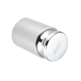 Kozelo Scale Calibration Weight - [200g x M1 Precision] Chrome Plated Steel Gram Weight for Digital Jewelry Scale Science Lab Balance, Silver Tone