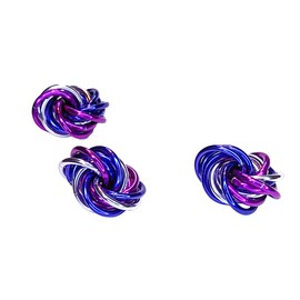 Möbii Fidget Balls (Multi-Packs): Quiet Mobius ADHD Anxiety Stim Stress Relief Toy Tool for Home Travel Office or Desk (Small - 3 Pack, Full, Purples)