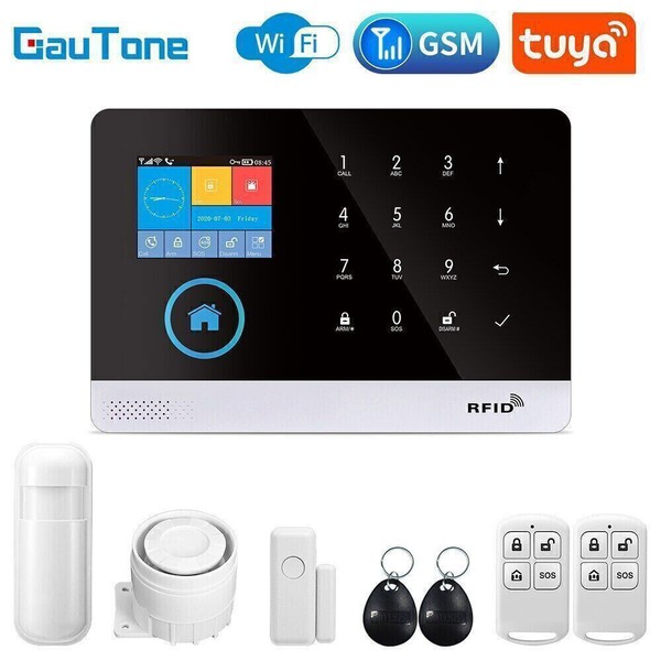 Wireless Smart House App Control Alarm System Home Burglar Security