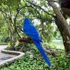 BSIRZAM Hanging Parrot Macaw Sculpture Ring Perch Indoor/Outdoor Statue for