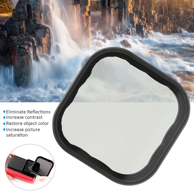 TELESIN CPL Polarizing Filter Optical Glass Lens Filter with Frame