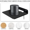 Small Black Metal Wall Shelf, 6.1 x 5.1 in Floating