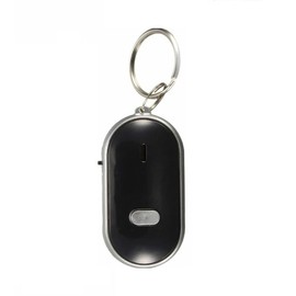 KeyFinder, Keychain Locator for Finding Lost Keys, Smart Key Finder with Anti-Lost Features, Whistle Activation, LED Sound Keychain, Alarm, and Flashing Light