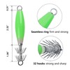 Luminous Squid Jig Hooks Saltwater,Glow Squid Fishing Lures Jigs Cuttlefish