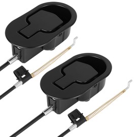 Nonley Heavy-Duty Metal Recliner Pull Handle Replacement with Cable, Universal Recliner Release Couch Handle Fits Most Major Chair Furniture (Exposed Cable Length 4.9inch)