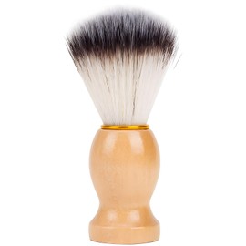 Men's Bristle Shaving and Beard Brush Set - Perfect for Grooming, Shaving, and Hair Dusting - Natural Wooden Handle, Portable Design.