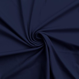 Navy Blue Nylon Spandex Fabric, 60" Wide 80% Nylon 20% Spandex Fabric by the Yard, 4-Way Stretch for Swimwear, Yoga, Dance, Activewear - 2 Yard (Two 1-Yard Pre-Cut Pieces)