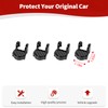 JOSHELA for Jeep JL Black Carbon Fiber Door Limiter Cover