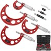 Premium Outside Micrometer Set 0-4" / 0.0001" (0-1"/1-2"/2-3"/3-4") Precision Machinist