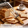 Adjustable Bread Slicer for Perfect Slices - Bread Knife for