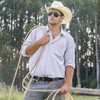 Wrangler Men's Leather Country Casual Everyday Dress Belt for Jeans