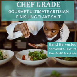 All Goods 4oz Tasmanian Flakes Sea Salt, for Cooking & Pastry-Grade, Elevate Cookies, Breads & Desserts, Natural Artisan Baker's, Hand Harvested Finishing Salt, Perfect for Cocktails, Gourmet Dishes, Enhance Flavor & Texture, Chef’s Kitchen Pantry