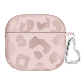 VELVET CAVIAR Compatible with AirPods 4 Case with Keychain - Cute Protective Hard AirPod 4th Generation Cases for Women - Nude Leopard