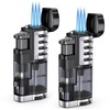 Torch Lighter Butane Refillable Triple Jet Flame Torch Lighters, Windproof