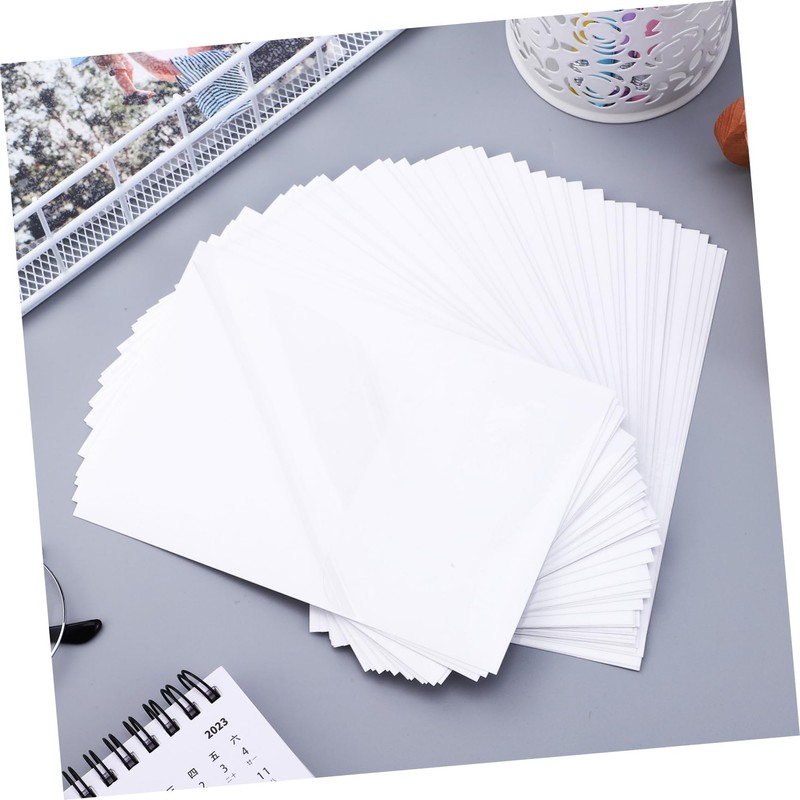 Tofficu 50Sheets Self Laminating Photo Sheets Laminating Pouches Easy to