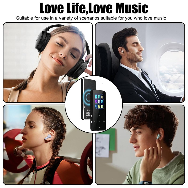 OBEST MP3 Player 128GB with Headphones, MP3 MP4 Player with