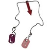 Radiography Pink/Fuchsia Tablet and FB Markers with Chain for Radiographers