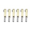OVSAL Glod Electric Guitar Bridge Saddles 10.5mm Zinc Alloy Tremolo