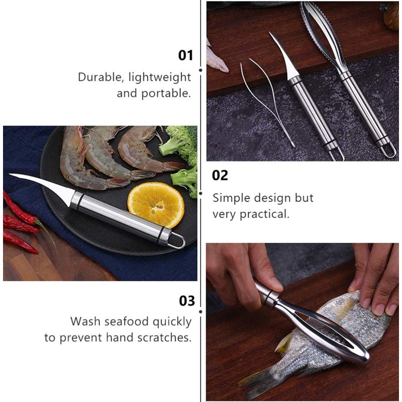 Nuyoah Fish Scale Remover, Fish Scale Remover, 304 Stainless Steel