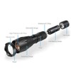 GaiGaiMall IR LED Illuminator Flashlight Zoomable 850nm Infrared Flashlight Night