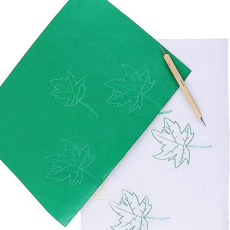 Samcos White Carbon Paper, About 50 Sheets Set, A4 Size,