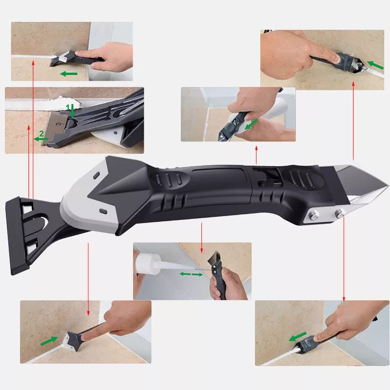 5 in 1 Silicone Sealant Remover Tool Kit Set Scraper