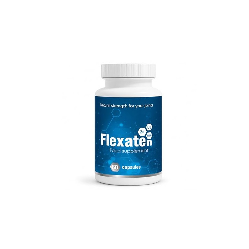 Flexaten 60 Capsules - Adult Dietary Supplement with Collagen Peptides,