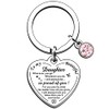 AMZQ Daughter Gifts Keyring from Mum Dad Daughter Birthday Gifts