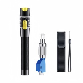 TXWTXPJ-50km Visual Fault Locator,VFL Fiber Tester,Visual Fault Locator Fiber Optic Tester Kit Including Single Mode 9/125μm FC Male to LC Female Adapter (1)