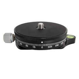 Koolehaoda Panorama Swivel Base with 1/4 Inch Screw Panorama Tripod Head for Tripod Monopod DSLR Cameras, Load Capacity 10 kg