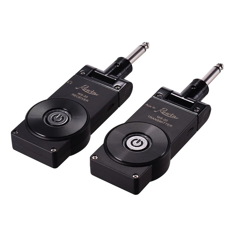 Rowin WS-20 2.4G Wireless Rechargeable Electric Guitar Transmitter Receiver Set
