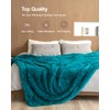Pawque Soft Fuzzy Faux Fur Throw Blanket 60" x 80",