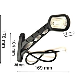 MelTruck® 2x LED Outline Light Position Light Pendant Long Arm Marker Light L+R