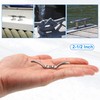 X AUTOHAUX 4Pcs 2-1/2 Inch Stainless Steel Flagpole Cleat Hook