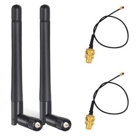 KHIYQILO WiFi Antenna 2.4GHz 3dBi SMA Connector IPEX Antenna for WiFi Router Wireless Network Card Security IP Camera Video Surveillance Monitor Bluetooth Antenna