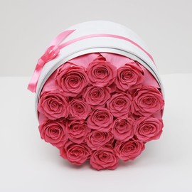 Forever Roses – Pink Preserved Real Flowers & Long Lasting in a Box for Your love, Mom, Wife – Preserved Flowers Gift, Forever Roses in Velvet Box for Birthday, Anniversary, Valentine's Day