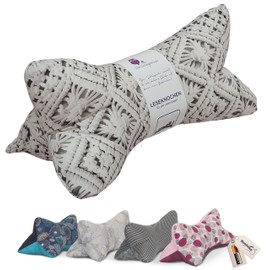 Leseknochen Neck Pillow Unusual Comfortable and Washable Hand Stuffed and Stitched in Germany - Can be Used as a Bolster Pillow (Macrame)