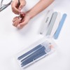 Rolabling Transparent Box Storage Case for Nail Art Equipment Manicure